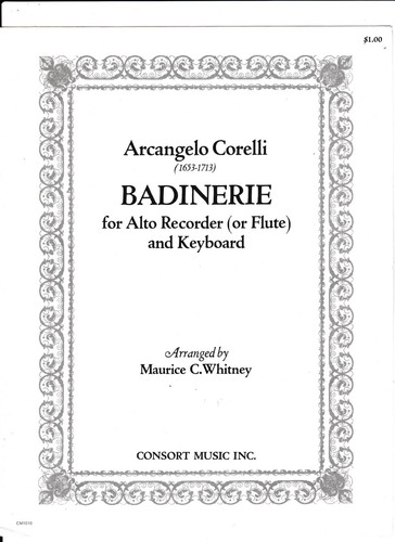 Corelli badinerie for alto - a., corelli,